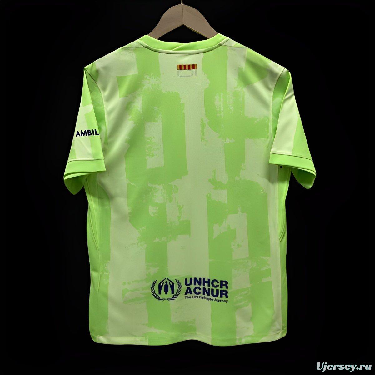 24/25 Barcelona Third Green Jersey