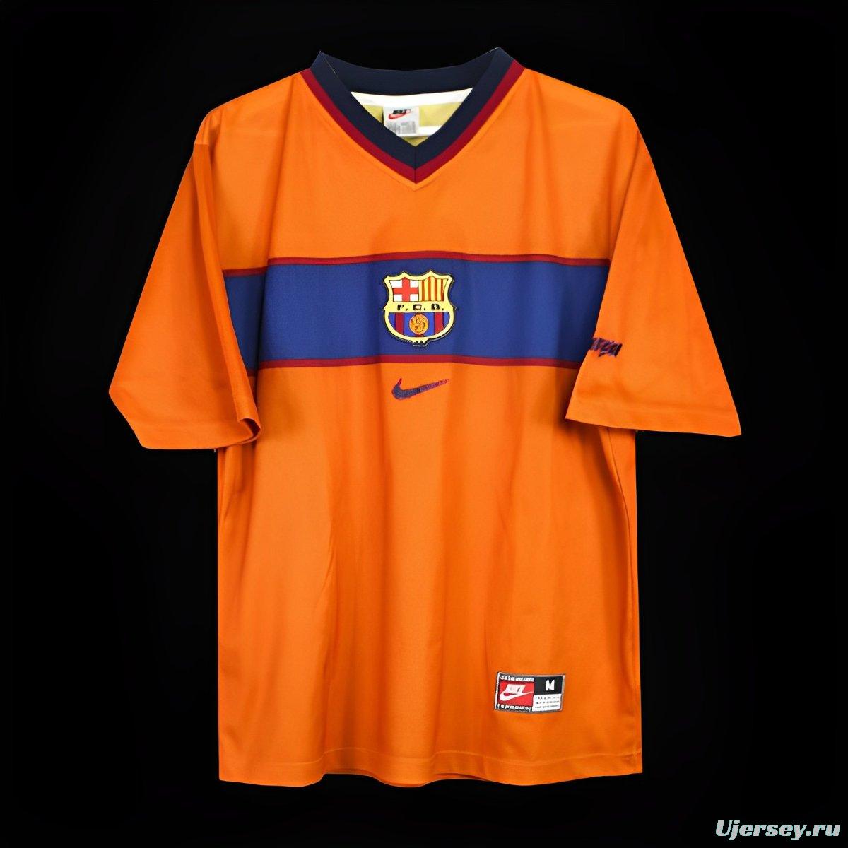 Retro 99/00 Barcelona Third Orange Jersey