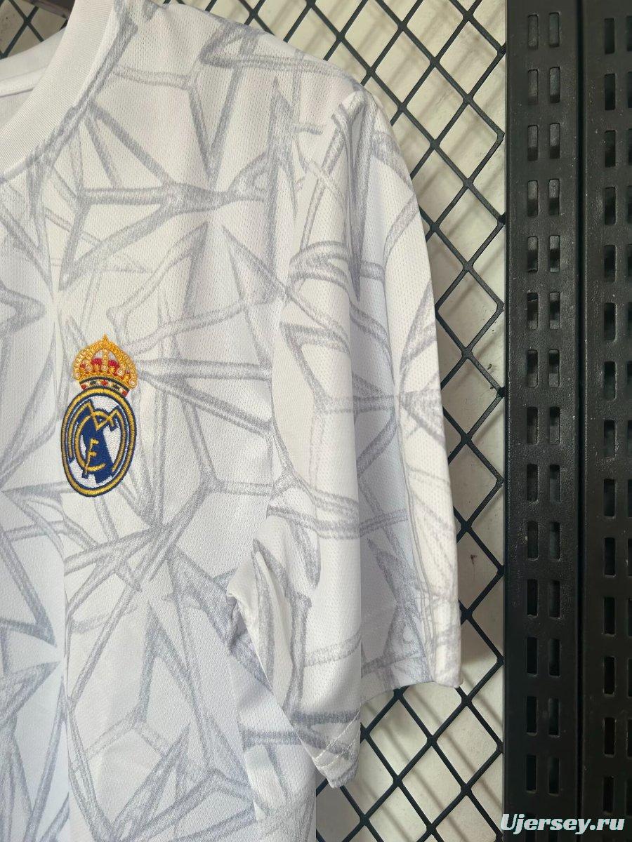 24/25 Real Madrid White Pre-Match Jersey