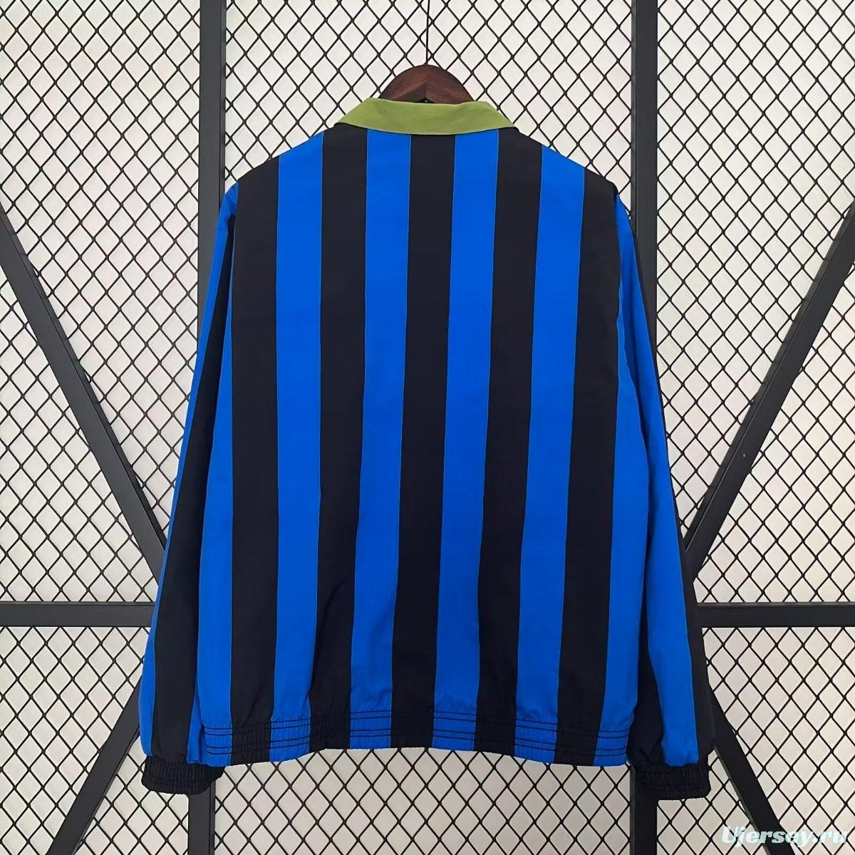 24/25 Inter Milan Green/Black Blue Reversible Windbreaker