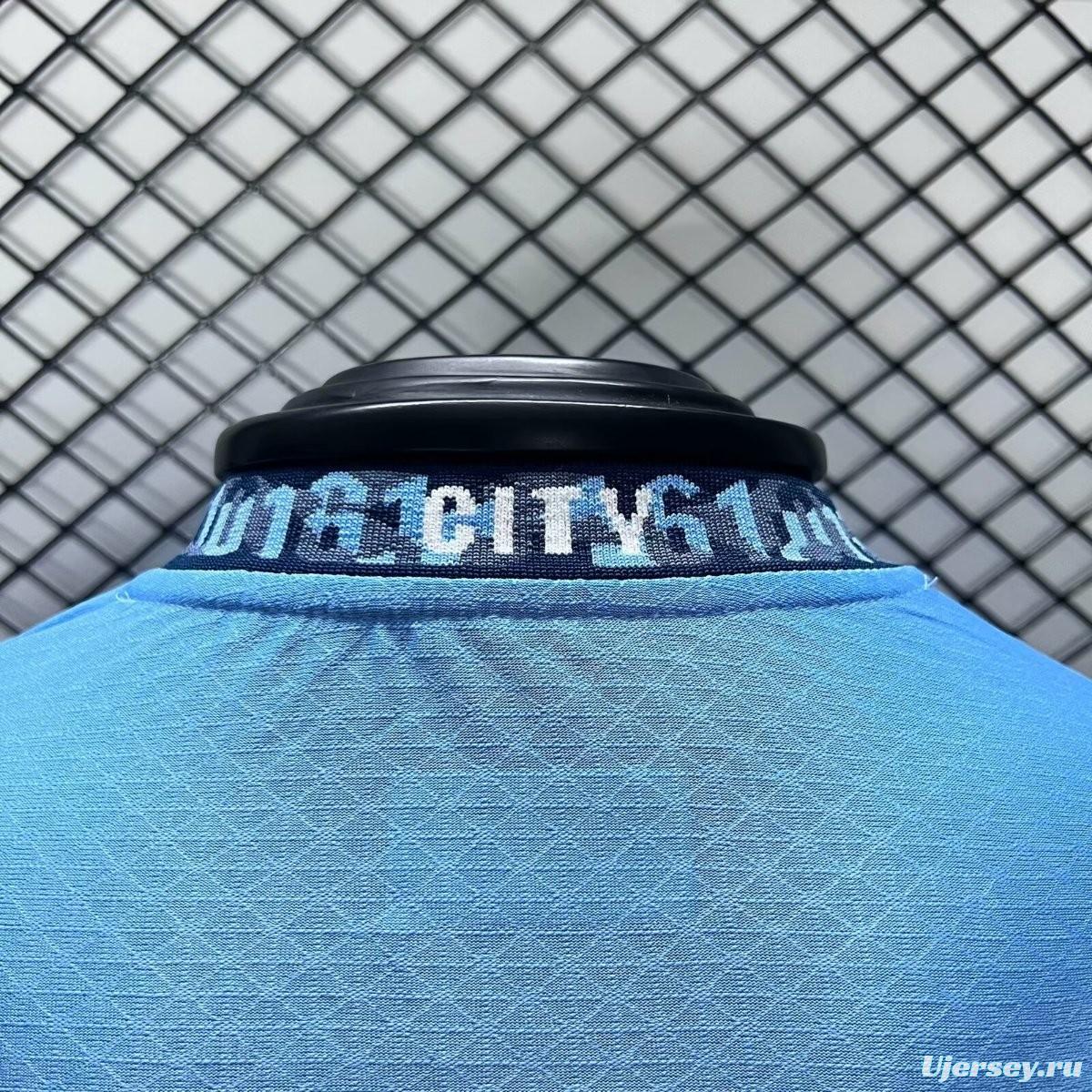 Player Version 24/25 Manchester City Home Long Sleeve Jersey