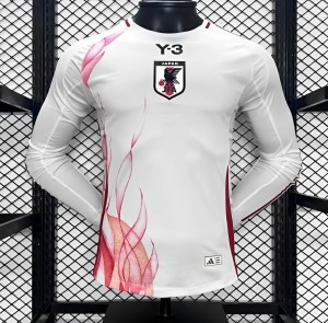 Player Version 2024 Japan Away White Long Sleeve Jersey