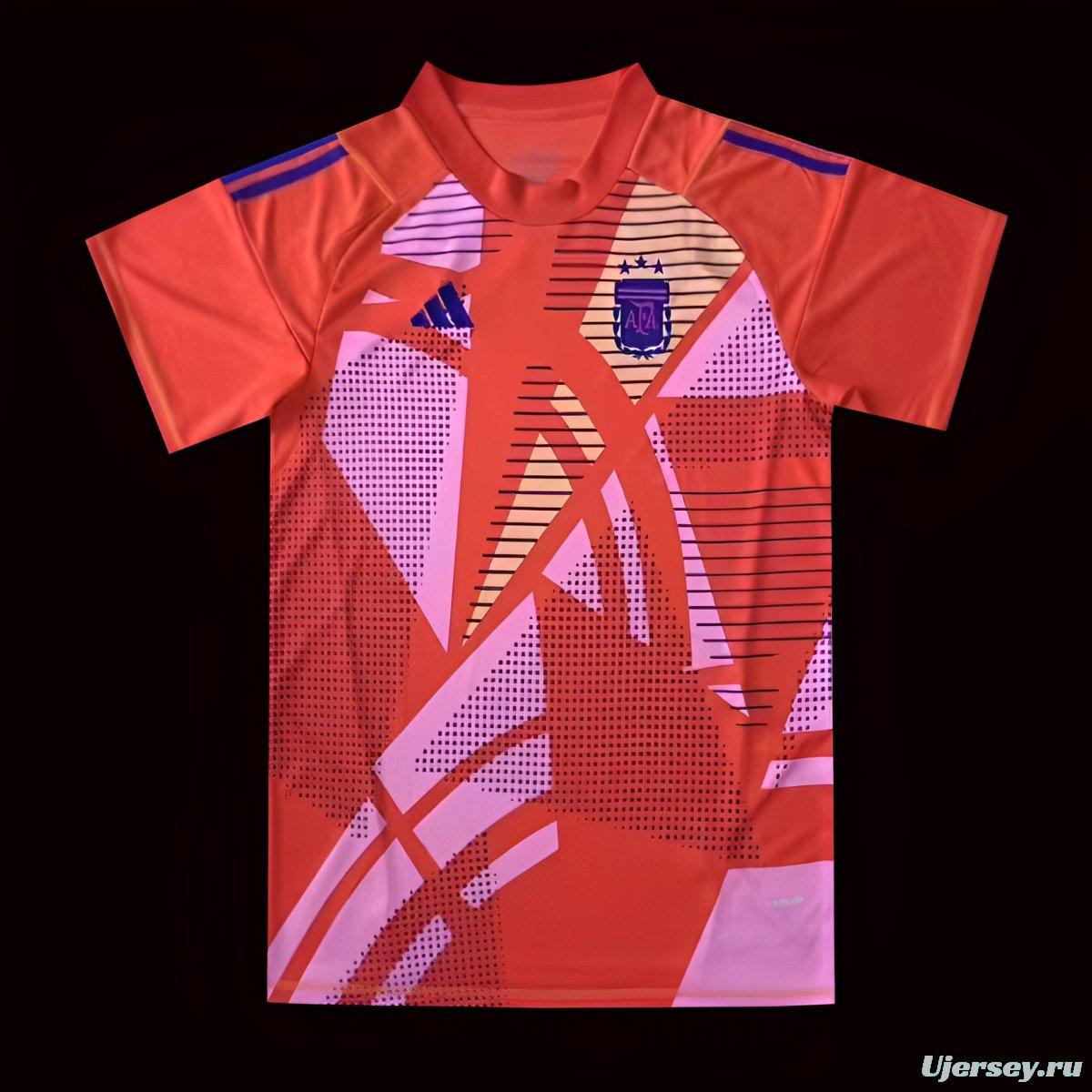 2024 Argentina Orange Goalkeeper Jersey