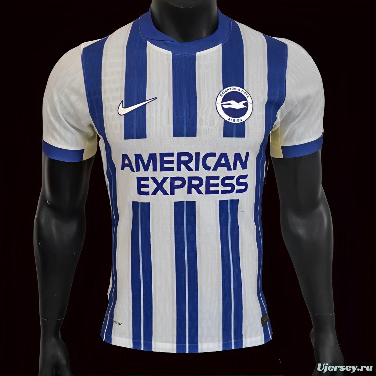 Player Version 24/25 Brighton Hove Albion Home Jersey