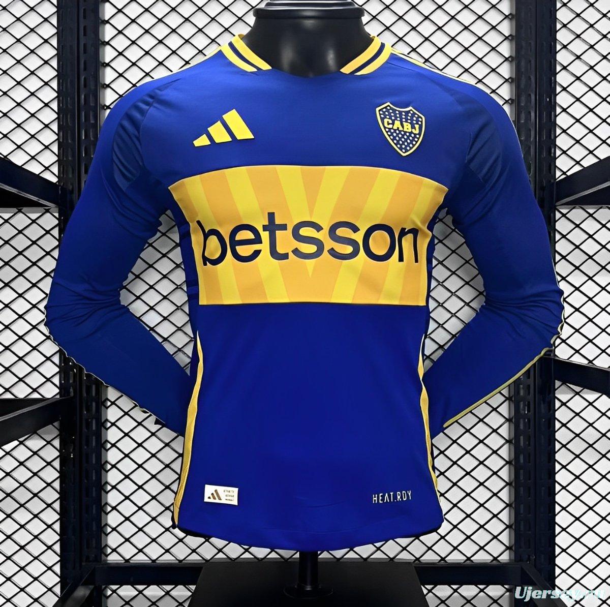 Player Version 24/25 Boca Juniors Home Long Sleeve Jersey