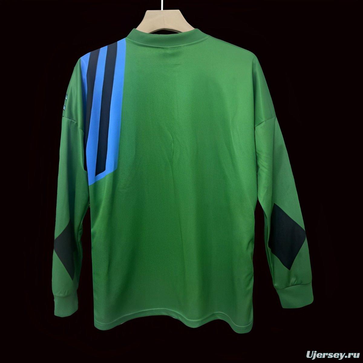 Retro 92/93 Manchester United Green Goalkeeper Long Sleeve Jersey