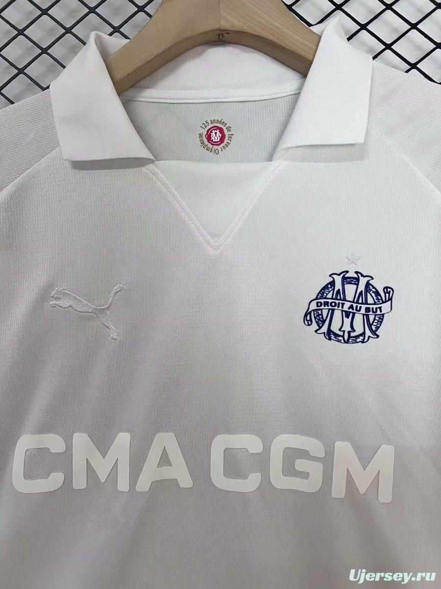 24/25 Olympique Marseille 125th Anniversary White Jersey