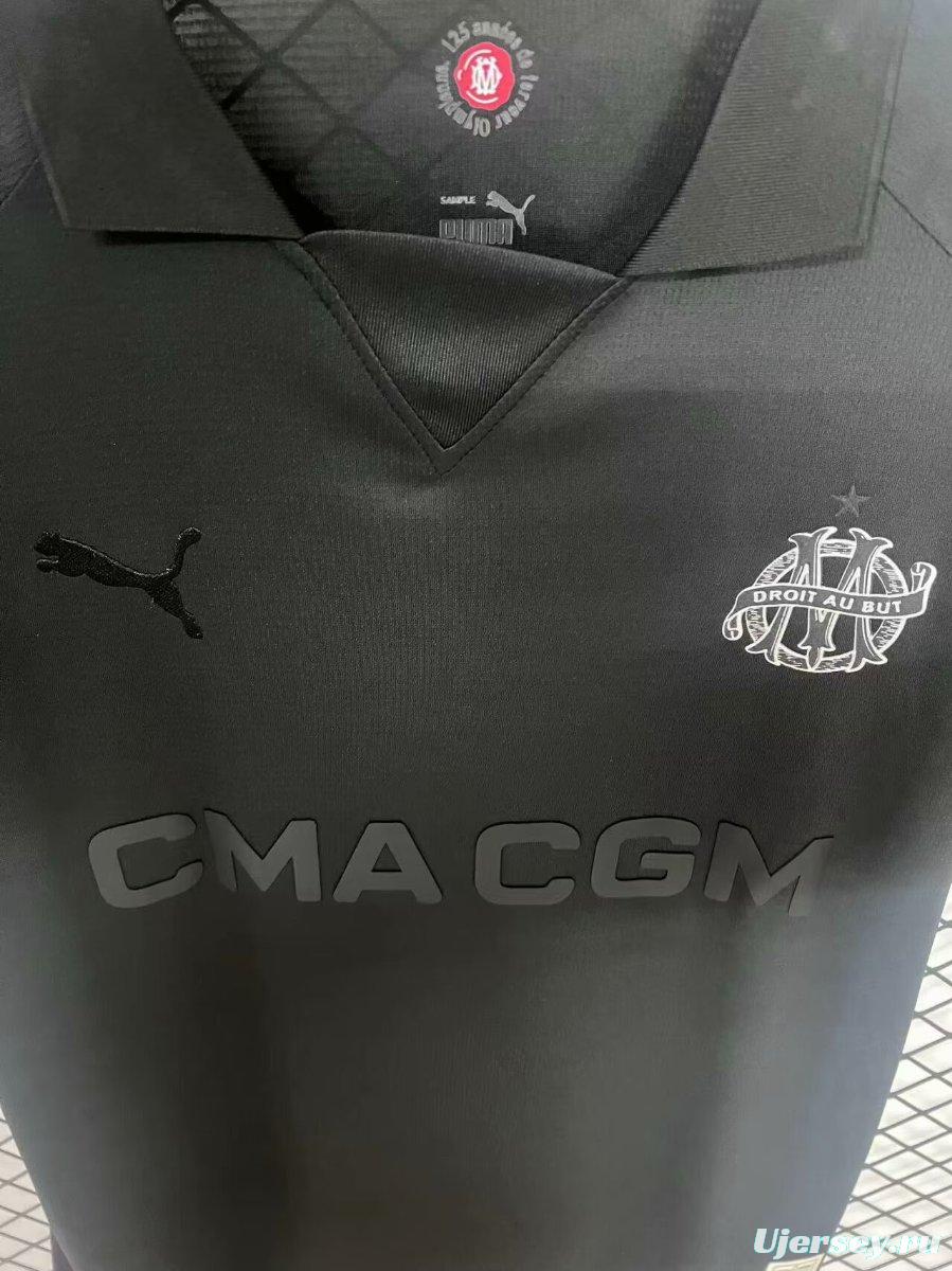 24/25 Olympique Marseille Black 125th Goalkeeper Jersey