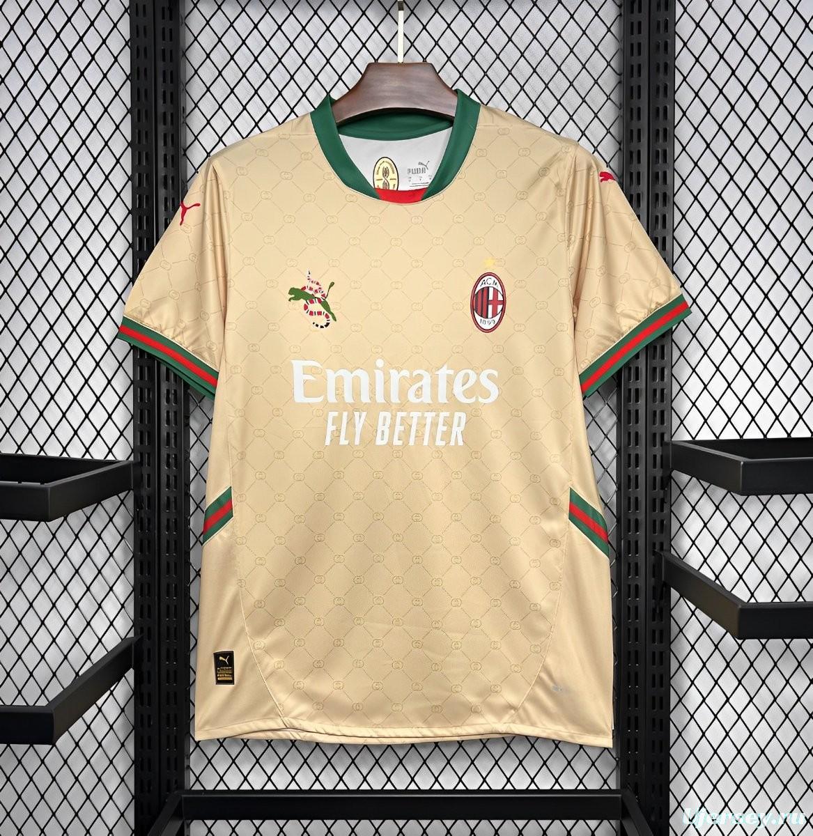 24/25 AC Milan x Gucci Golden 125th Anniversary Jersey