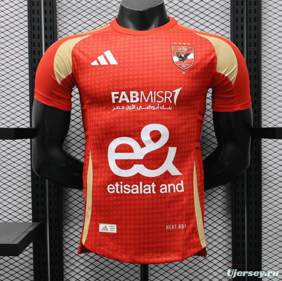 Player Version 24/25 Egypt Al Ahly Home Jersey