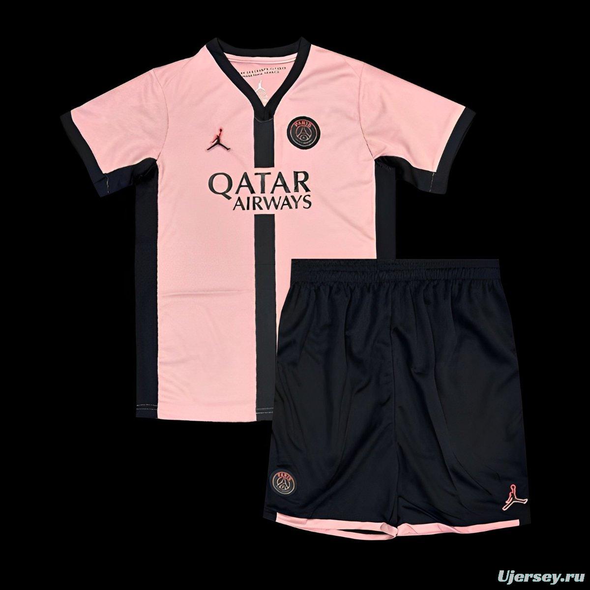 24/25 Kids PSG Third Pink Jersey