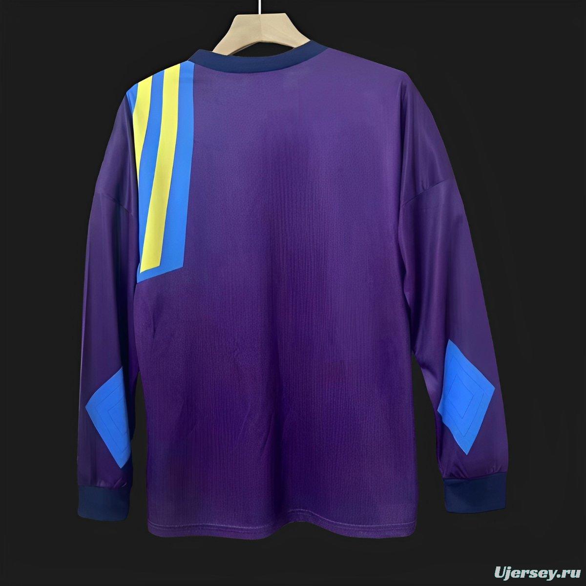 Retro 92/93 Manchester United Purple Goalkeeper Long Sleeve Jersey