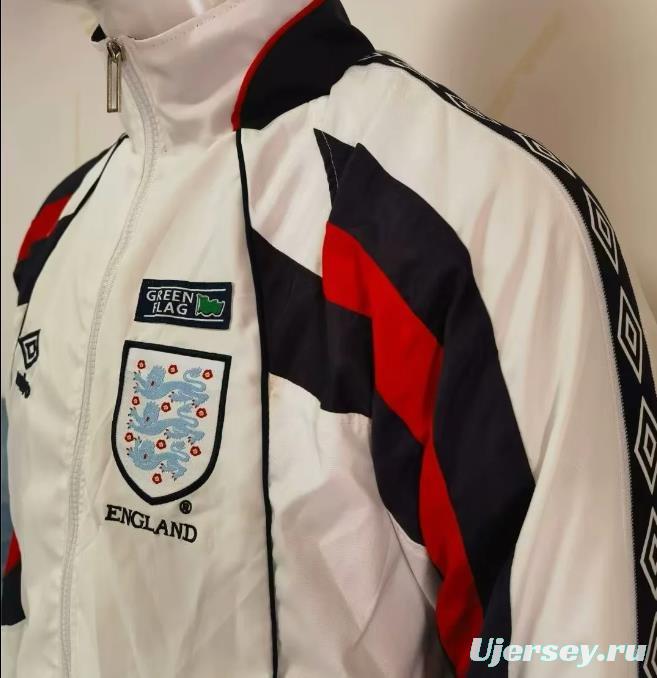 2024 England White Windbreaker