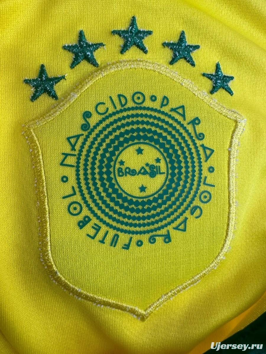 Retro 2014 Brazil Home Jersey