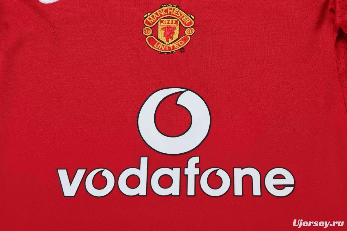 Retro Kids 04/06 Manchester United Home Jersey