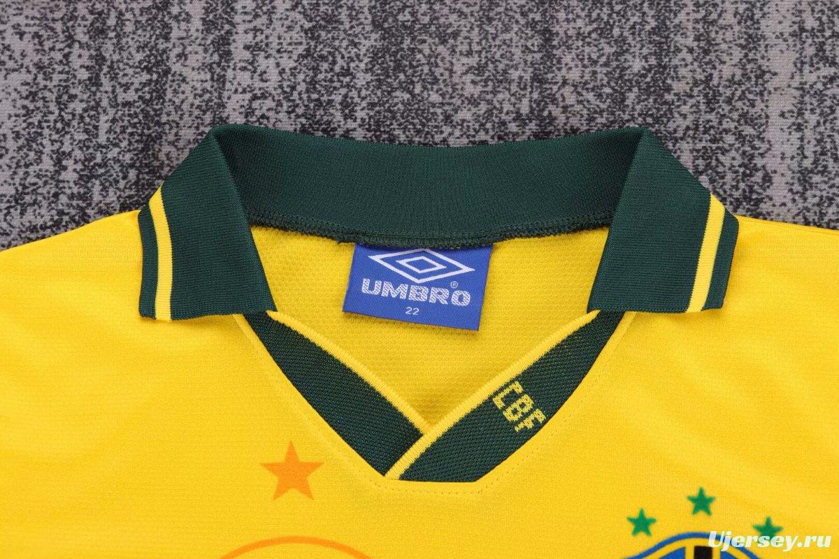 Retro Kids 1994 Brazil Home Jersey