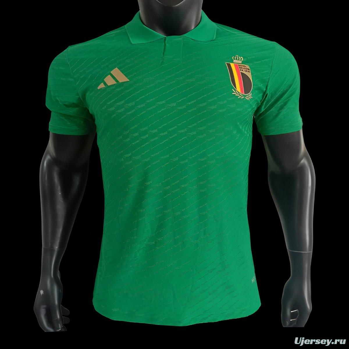 Player Version 2024 Belgium Green POLO Jersey