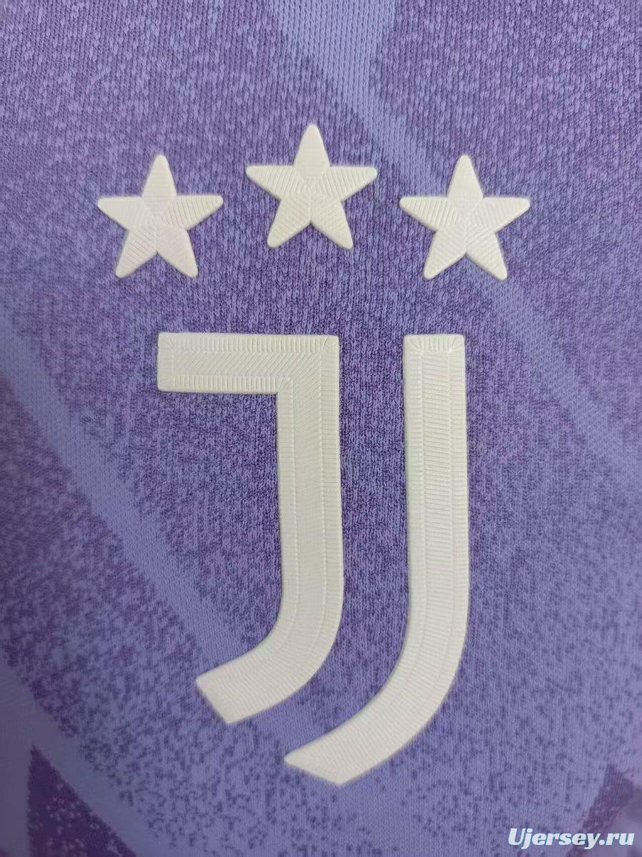 Player Version 24/25 Juventus Purple Polo Jersey