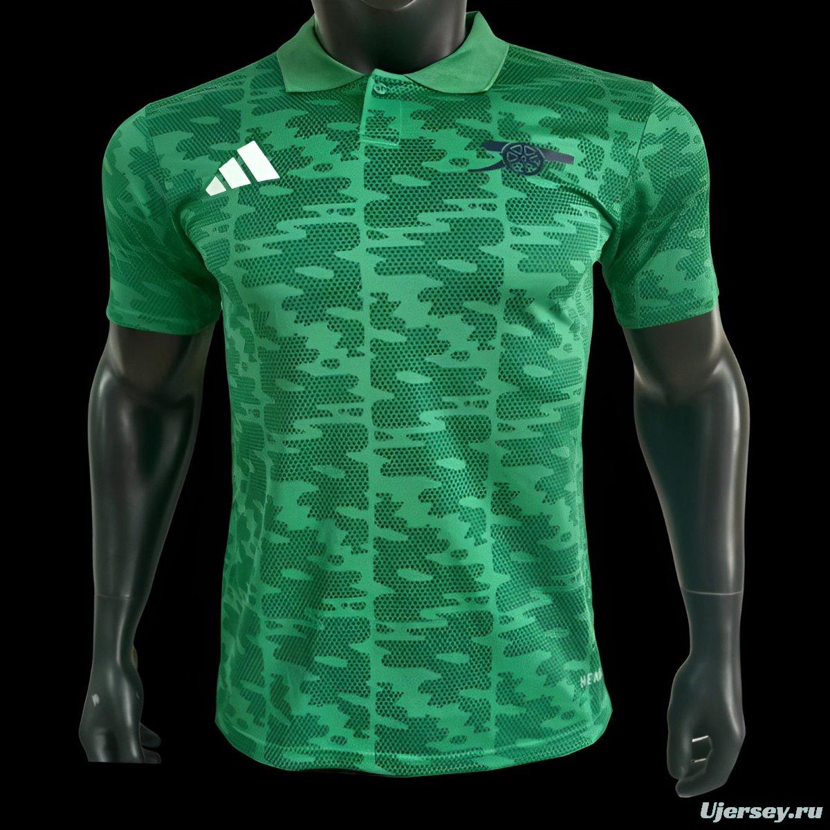 Player Version 24/25 Arsenal Green POLO Jersey