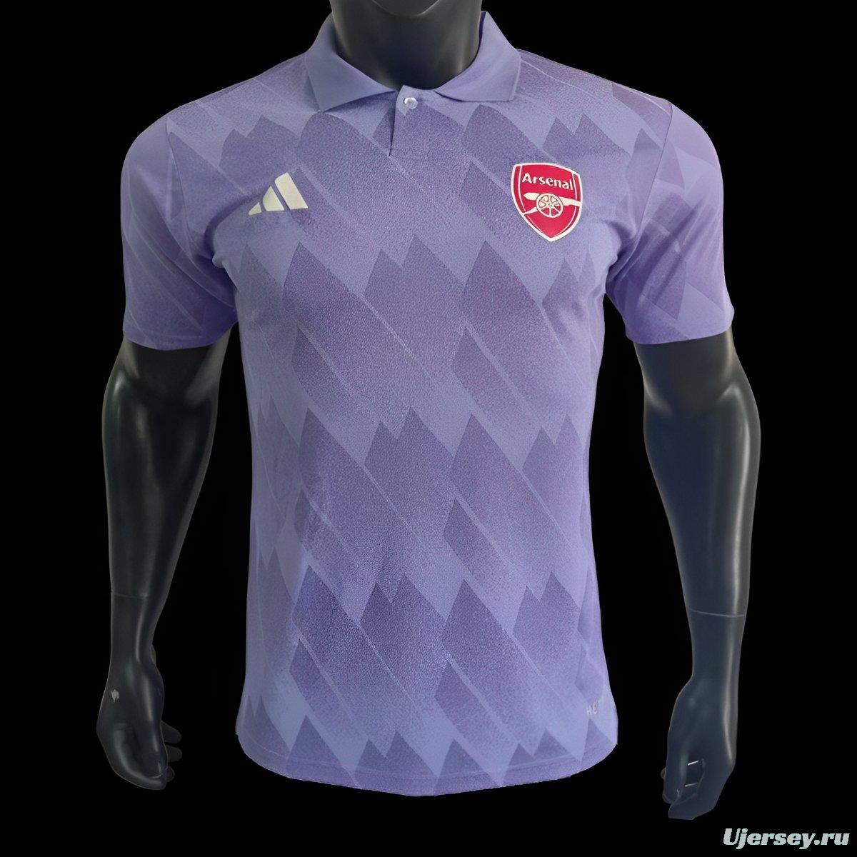 Player Version 24/25 Arsenal Purple Polo Jersey