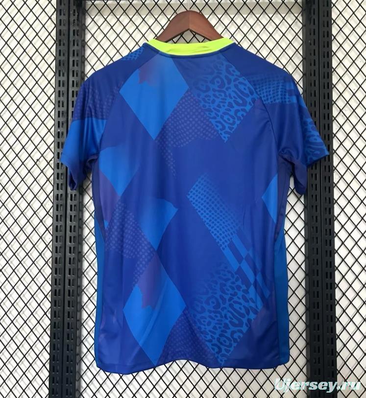 2025 Brazil Away Blue Jersey