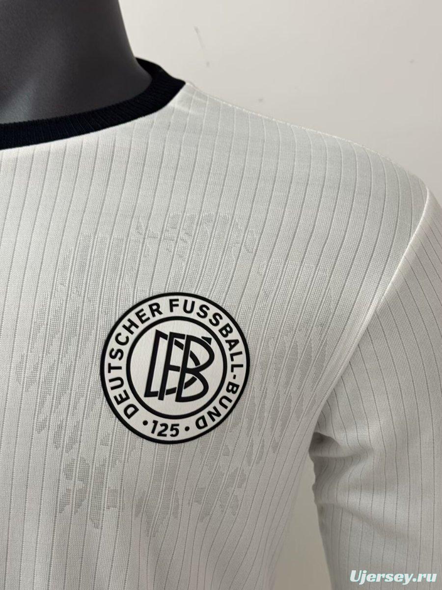 Player Version 2025 Germany 50Th Anniversary Home Long Sleeve Jersey