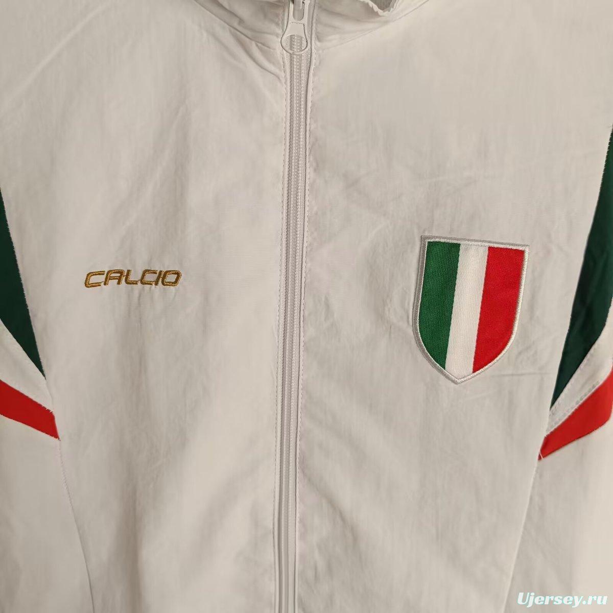 2025 Italy White Windbreaker