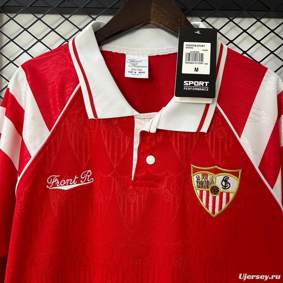 Retro 92/93 Sevilla FC Away Red Jersey