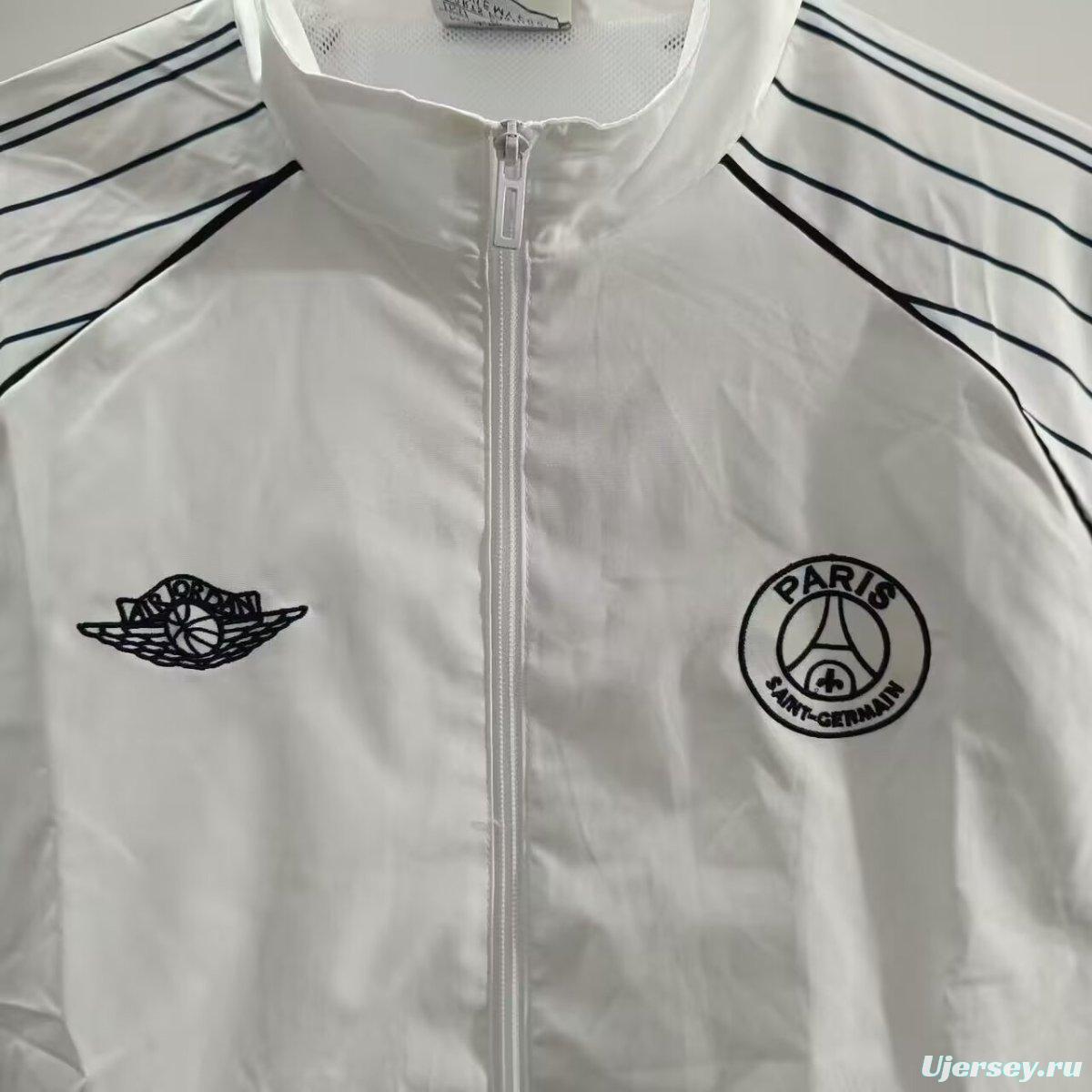 24/25 PSG White Windbreaker
