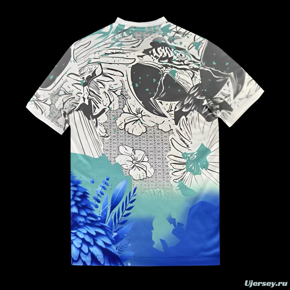 2025 Brazil Blue Parrot Special Jersey