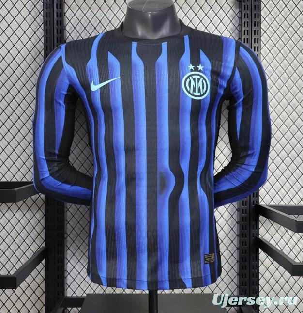 25/26 Player Version Inter Milan Home Long Sleeve Jersey