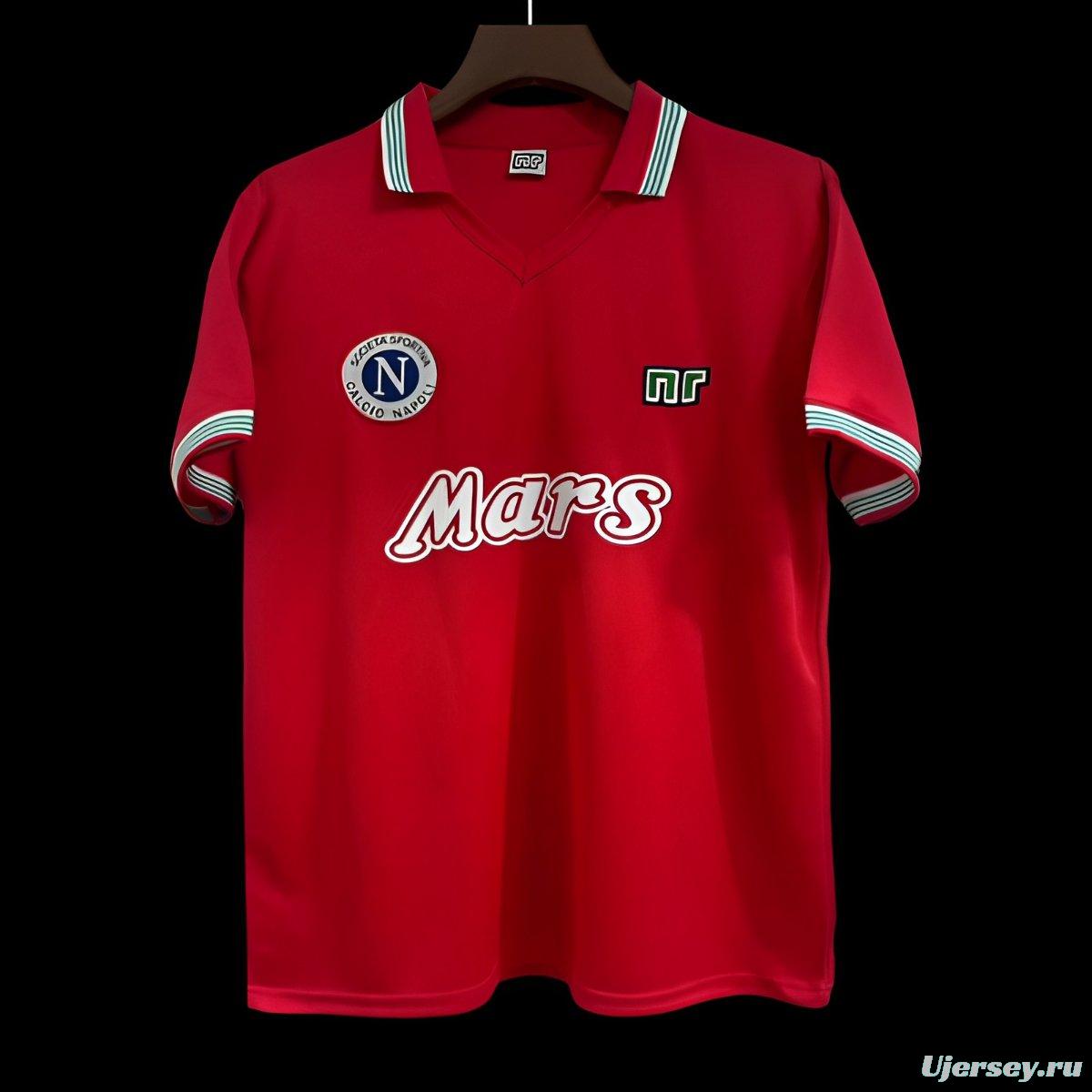 Retro 88/89 Napoli Third Red Jersey