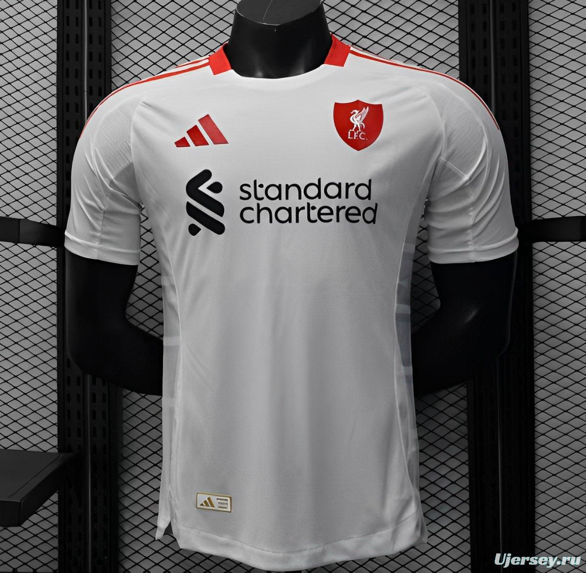 Player Version 25/26 Liverpool Away White Jersey