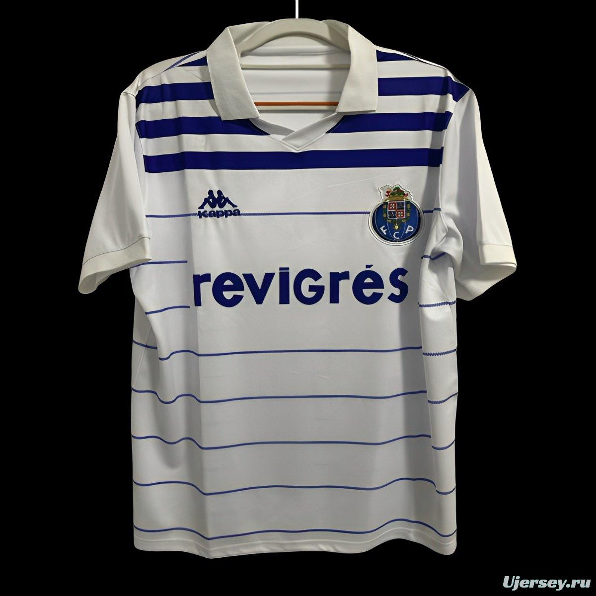 Retro 85/86 Porto Away White Jersey