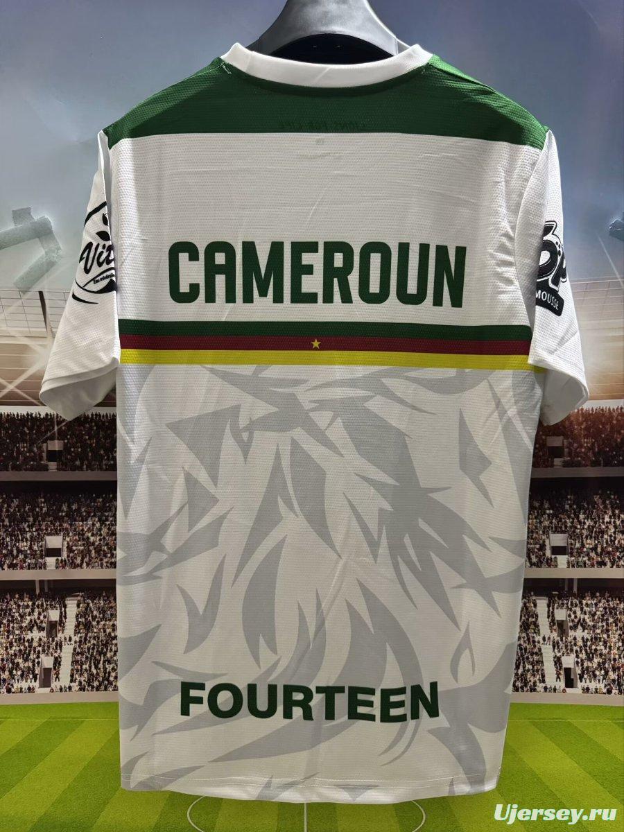 2025 Cameroon White Pre-Match Jersey