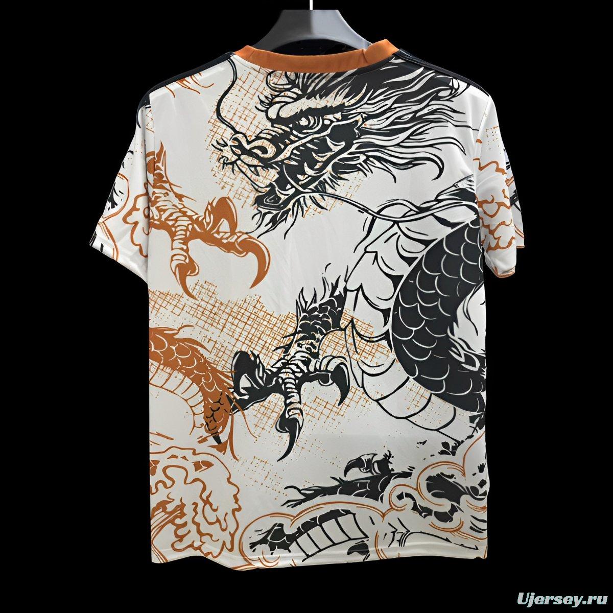 25/26 Real Madrid White with Dragon Design Jersey