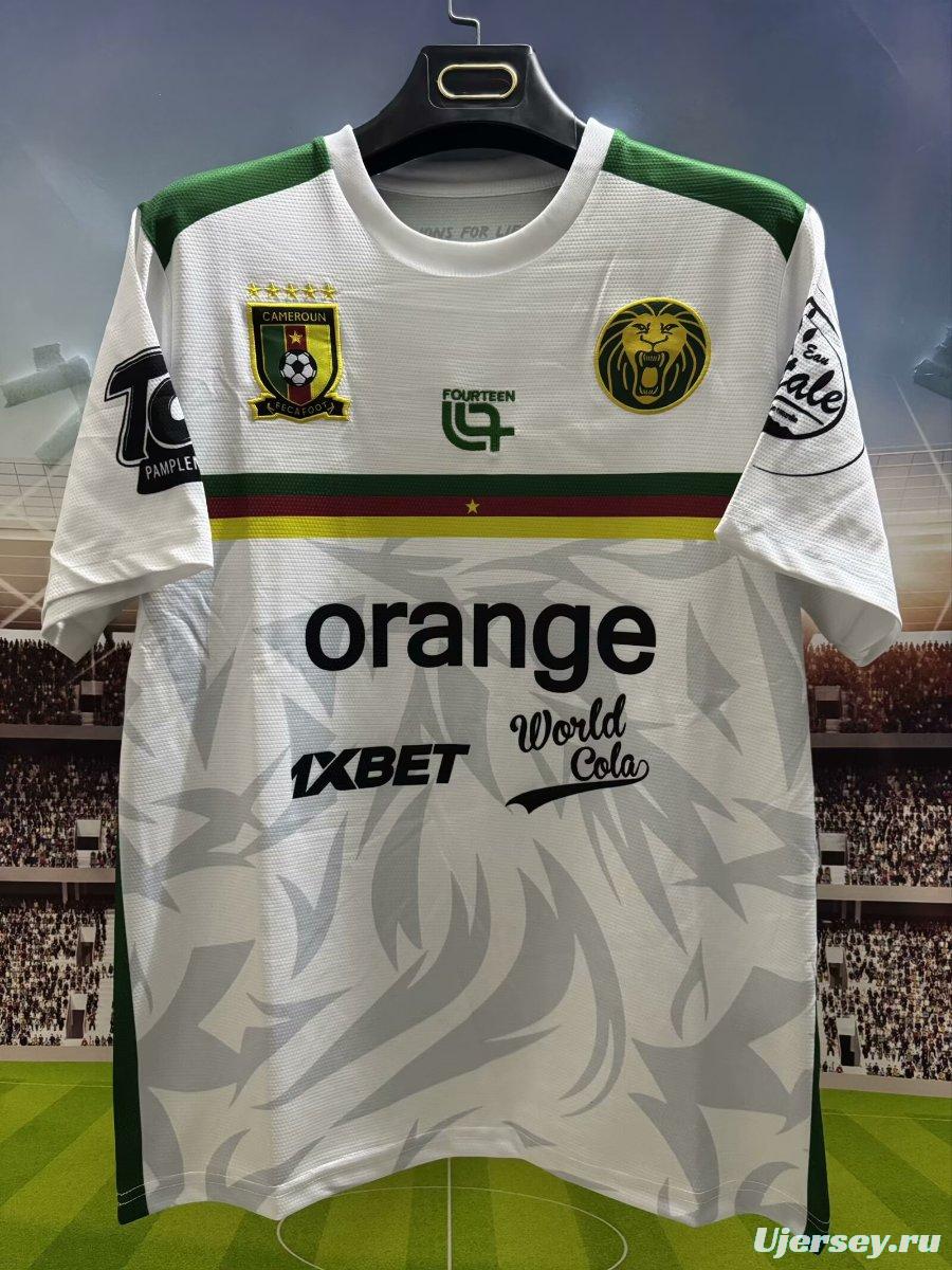 2025 Cameroon White Pre-Match Jersey
