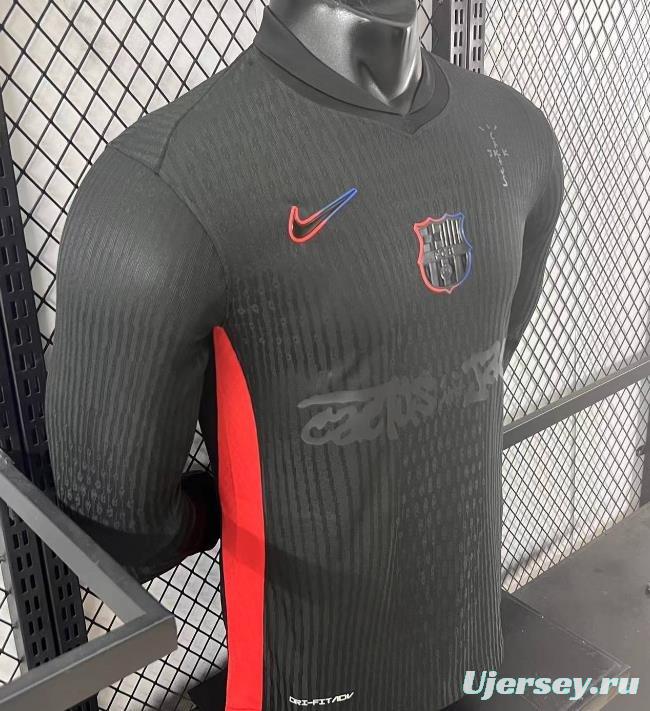 Player Version 24/25 Barcelona x Travis Scott Away Long Sleeve Jersey