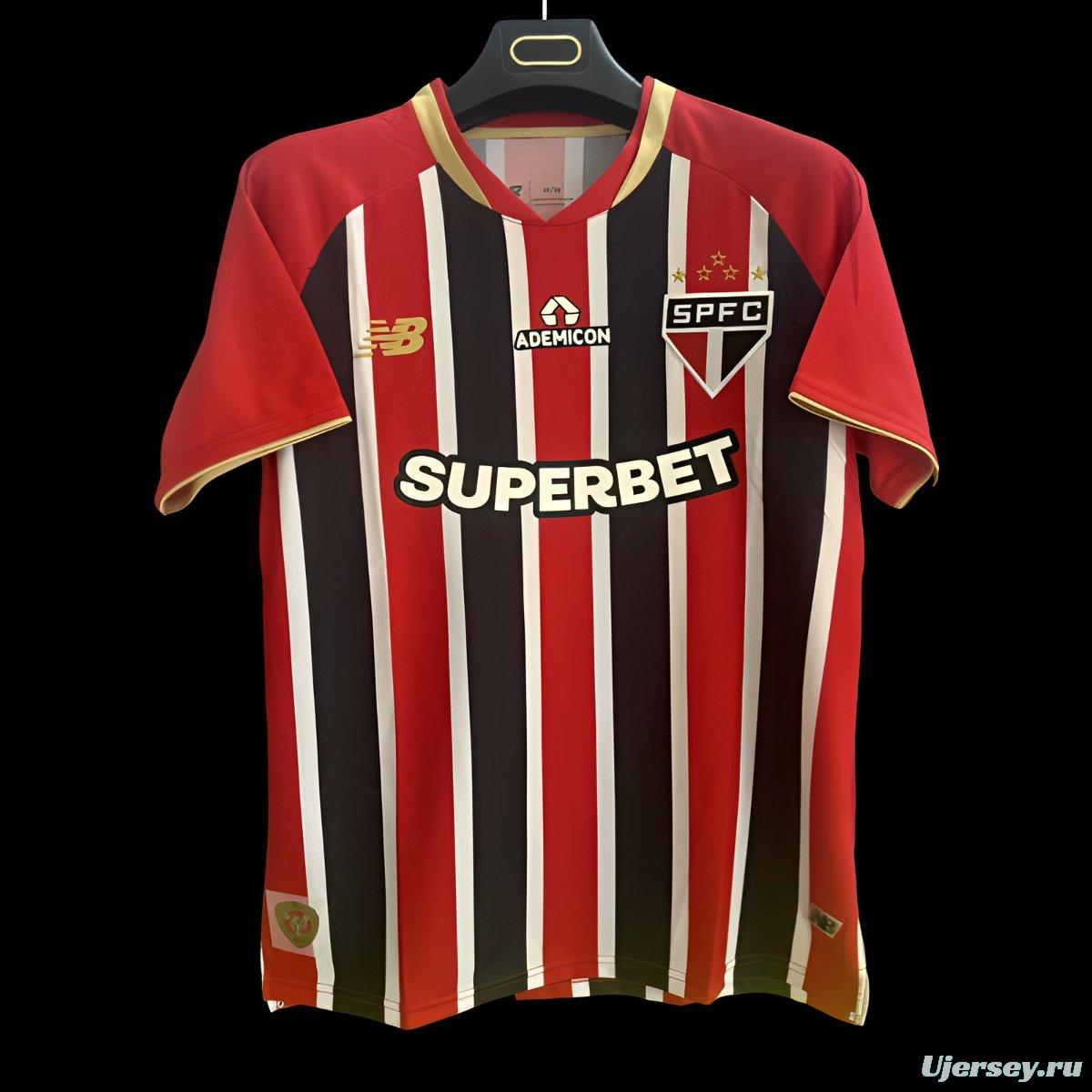25/26 Sao Paulo Home Jeresy With Full Sponsors