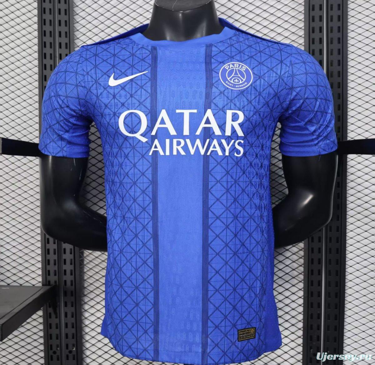 Player Version 25/26 PSG Blue with Diamond Pattern Jersey