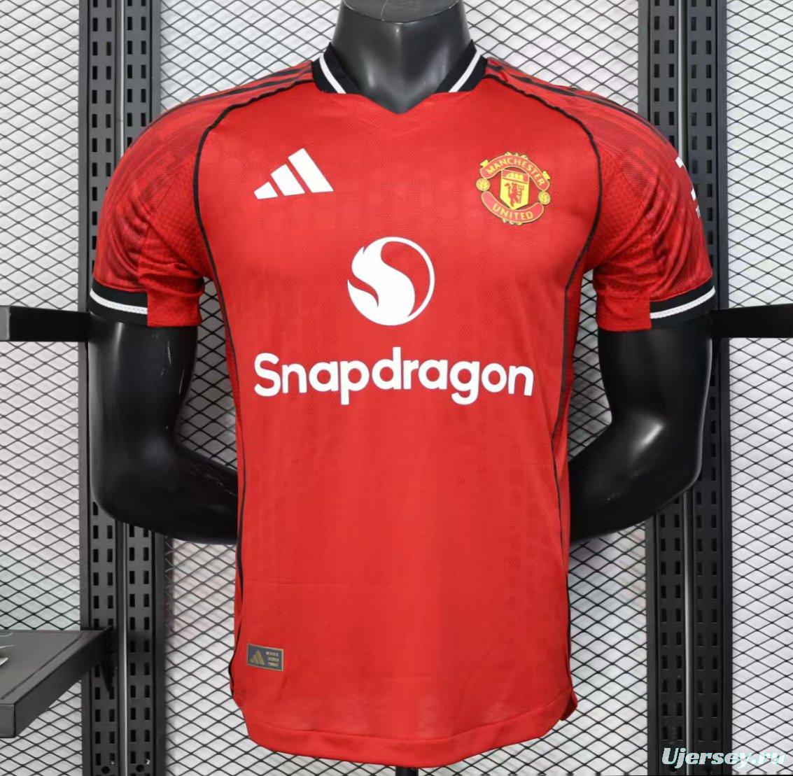 Player Version 25/26 Manchester United Home Jersey