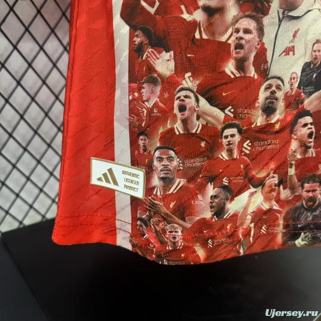 Player Version 25/26 Liverpool 20 Times Champion Jersey
