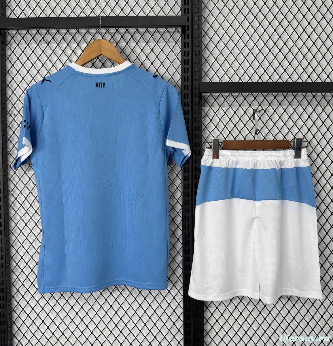 25/26 Kids Manchester City Home Jersey