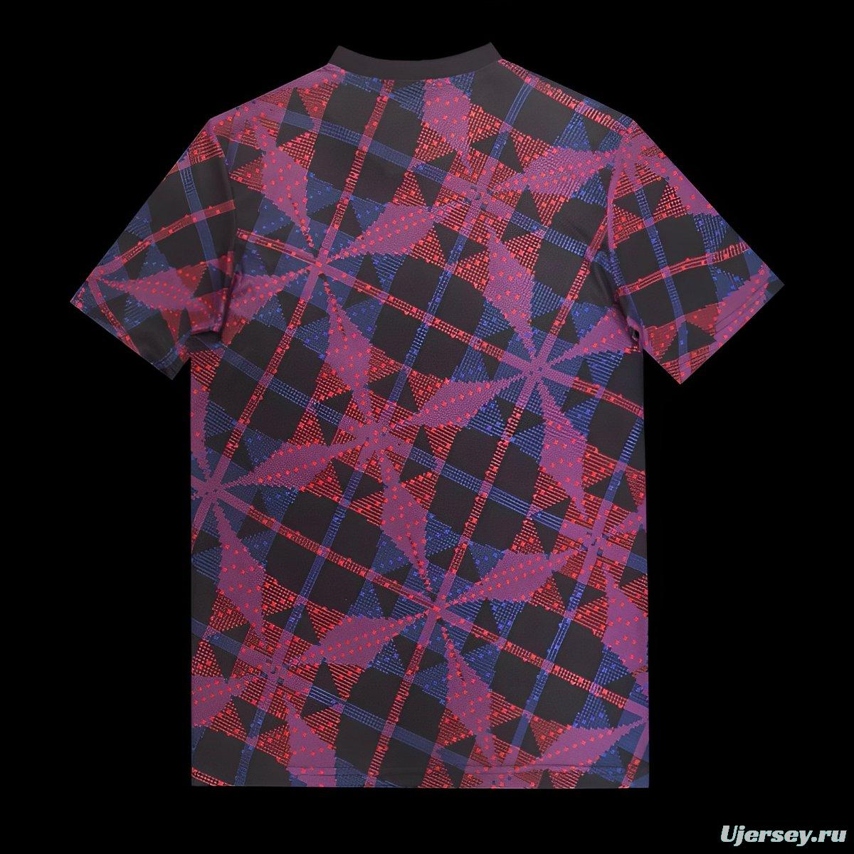 25/26 Olympique Lyonnais Lyon Purple with Geometric Pattern Jersey