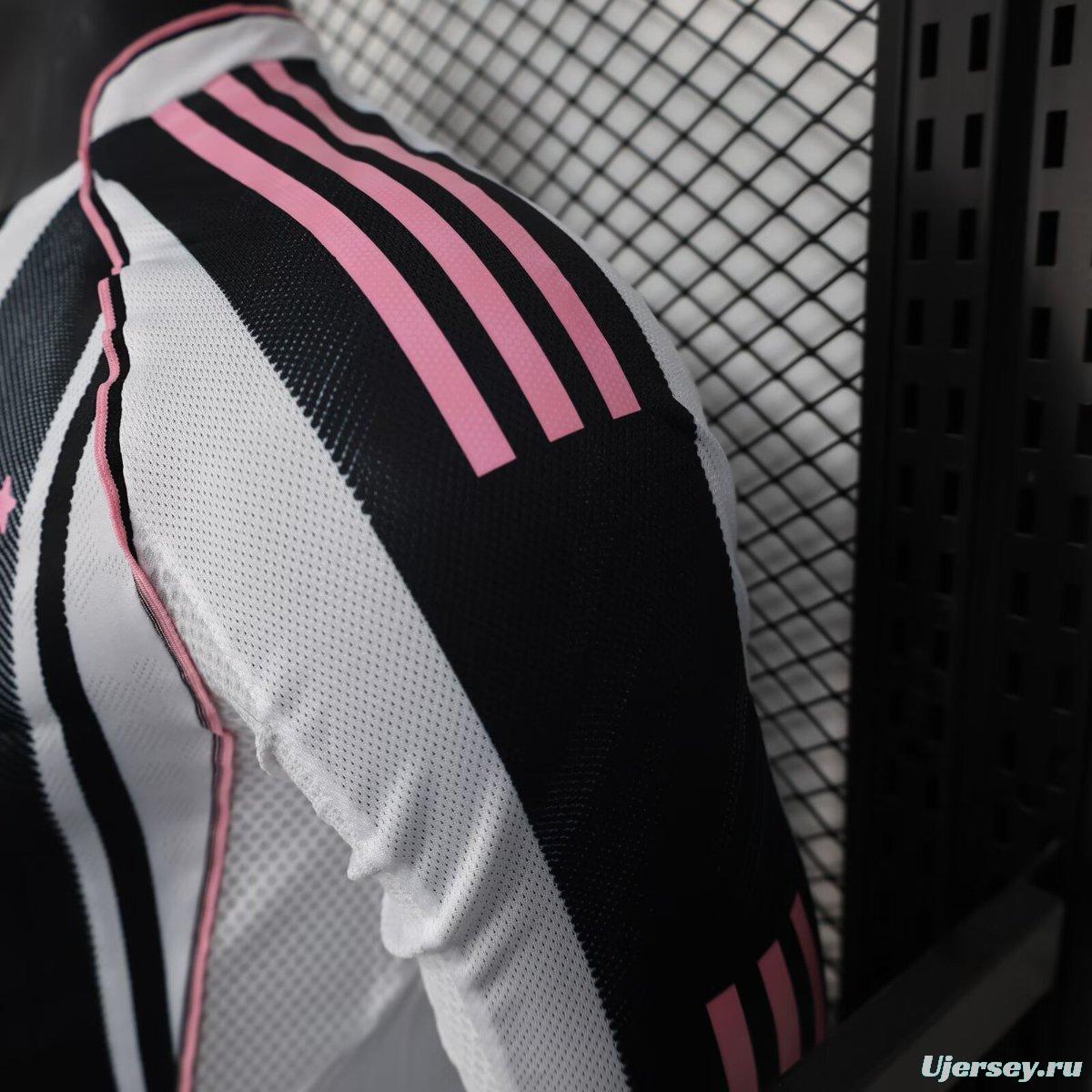 Player Version 25/26 Juventus Home Long Sleeve Jersey