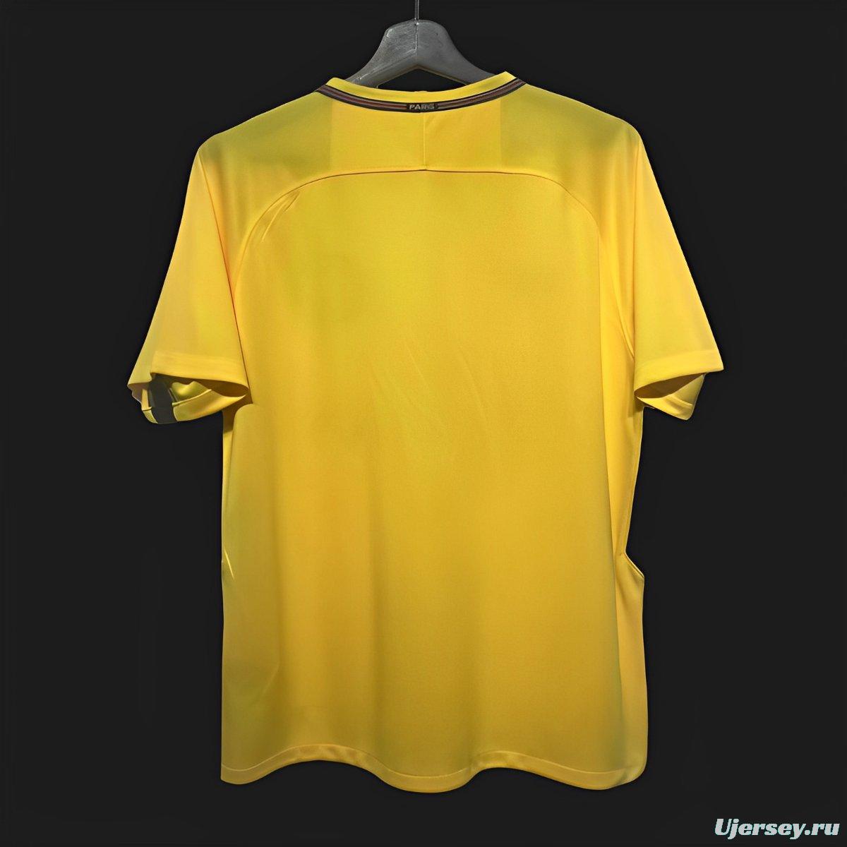 Retro 17/18 PSG Away Yellow Jersey
