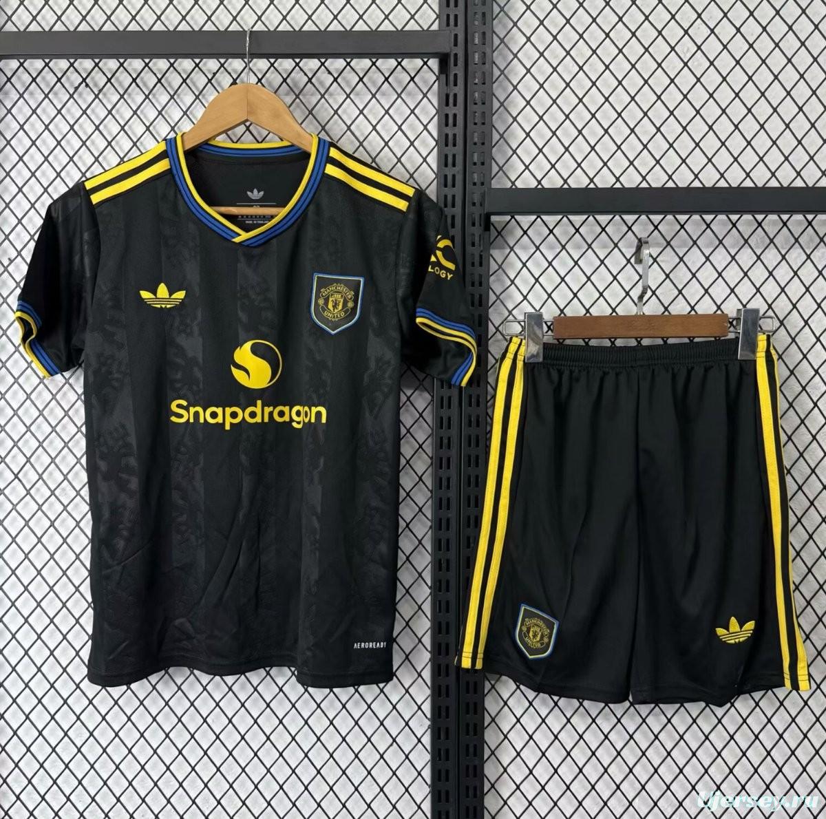 25/26 Kids Manchester United THIRD Size 16-28 Jersey