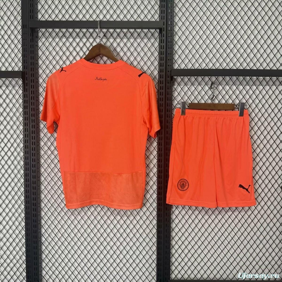 25/26 Kids KIDSUPER x MANCHESTER CITY Orange Jersey