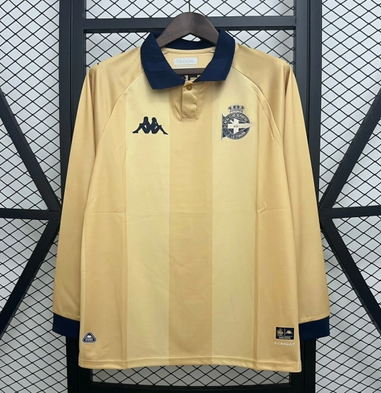 25/26 Deportivo La Coruna Gold Long Sleeve Jersey