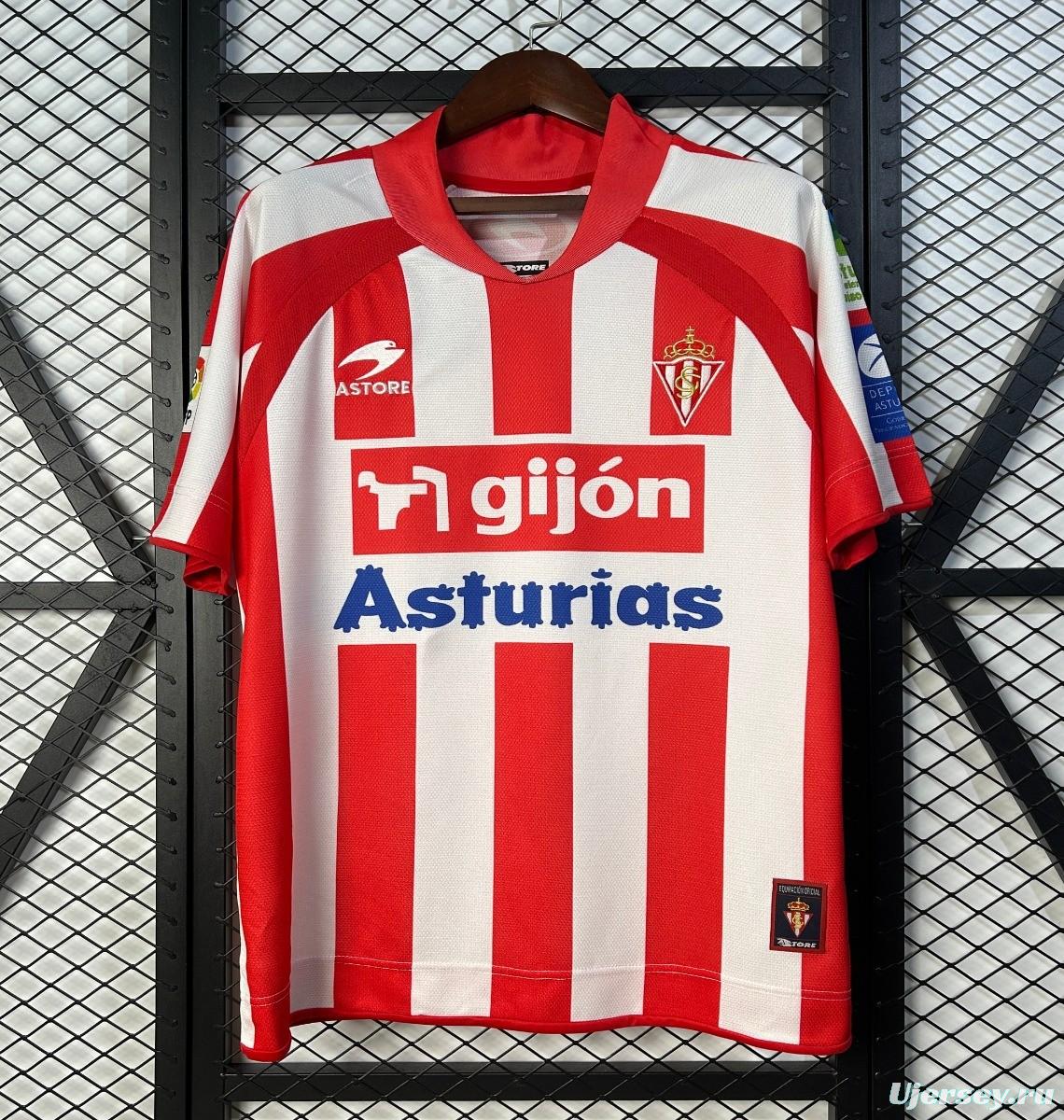 08/09 Retro Sporting Gijon Home Jersey